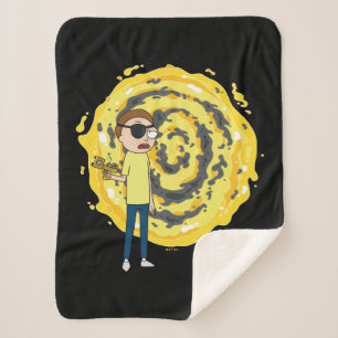 RICK AND MORTY™   Evil Morty Portal Sherpa Blanket