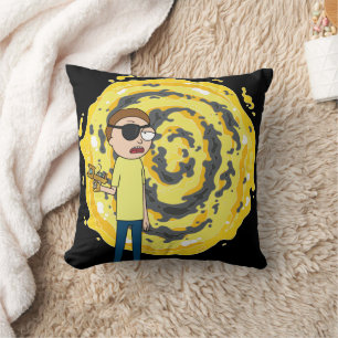 RICK AND MORTY™   Evil Morty Portal Throw Pillow