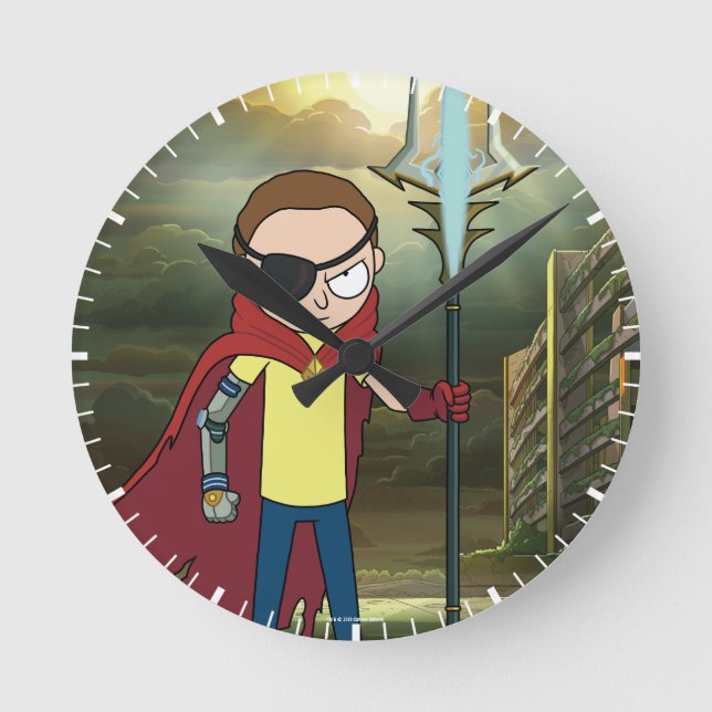 RICK AND MORTY™ | Evil Morty Round Clock (Front)