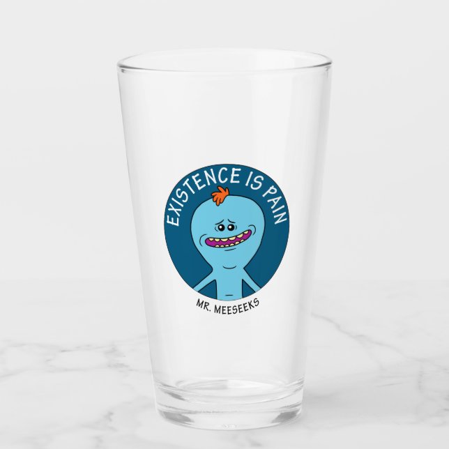 RICK AND MORTY™ | Existence Is Pain Glass (Front)