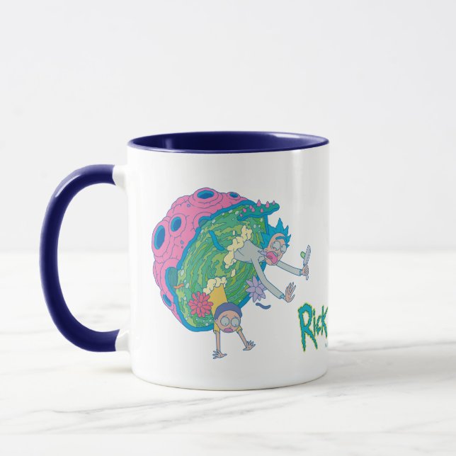 RICK AND MORTY™ | Falling From Infected Portal Mug (Left)
