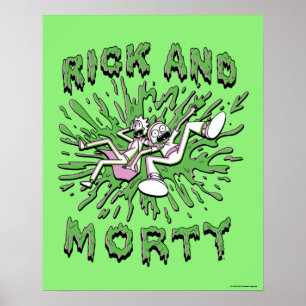 RICK AND MORTY™   Falling Into Acid Vat Poster