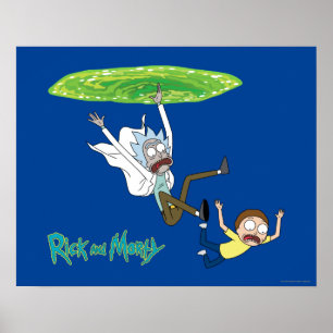 RICK AND MORTY™   Falling Out Of Portal Poster