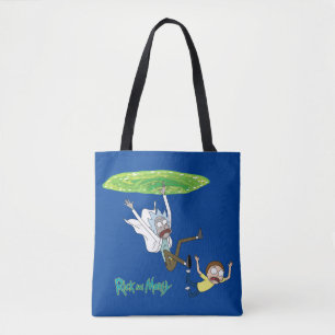 RICK AND MORTY™   Falling Out Of Portal Tote Bag
