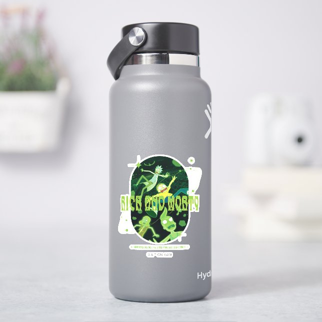 Rick and Morty Falling Quote Badge (HydroFlask)