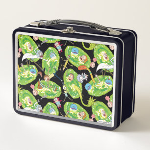 RICK AND MORTY™ Falling Through Portals Patter Metal Lunch Box