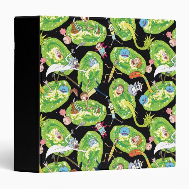 RICK AND MORTY™ | Falling Through Portals Pattern Binder (Front/Spine)
