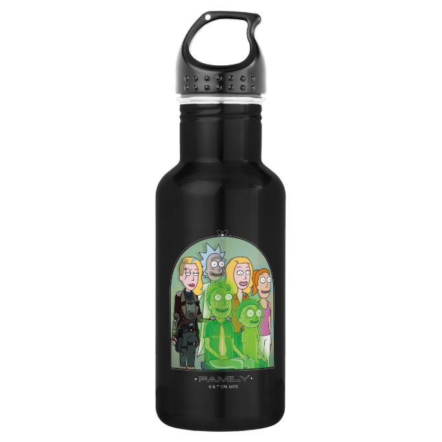 Rick and Morty Family Graphic 532 Ml Water Bottle (Front)