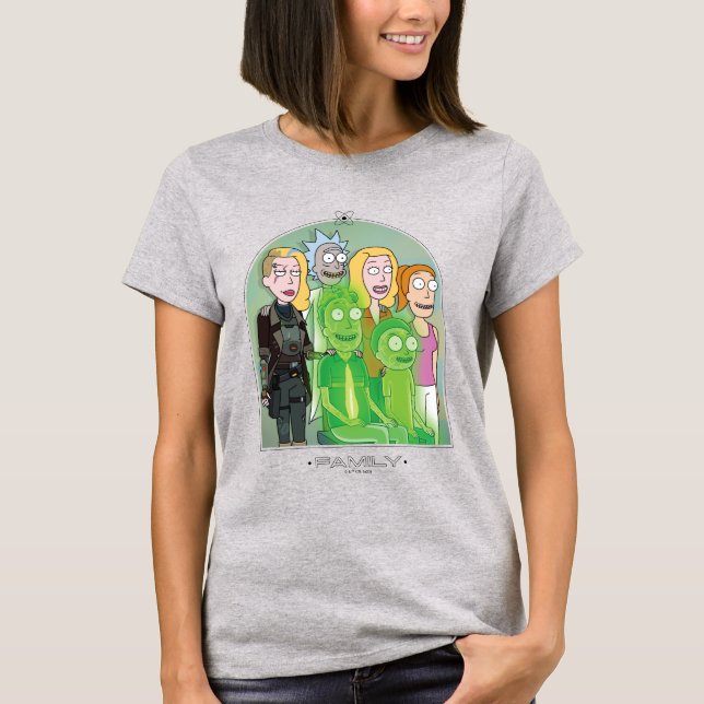 Rick and Morty Family Graphic T-Shirt (Front)