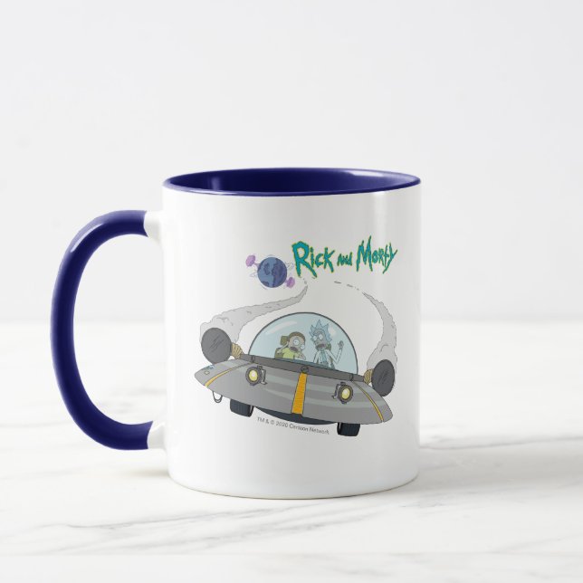 RICK AND MORTY™ | Flying Off In Space Ship Mug (Left)