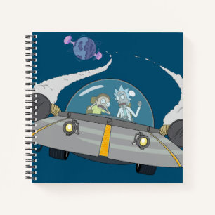 RICK AND MORTY™   Flying Off In Space Ship Notebook