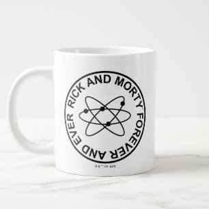 Rick and Morty Forever and Ever Atomic Badge Large Coffee Mug