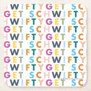 RICK AND MORTY™ Get Schwifty Square Paper Coaster