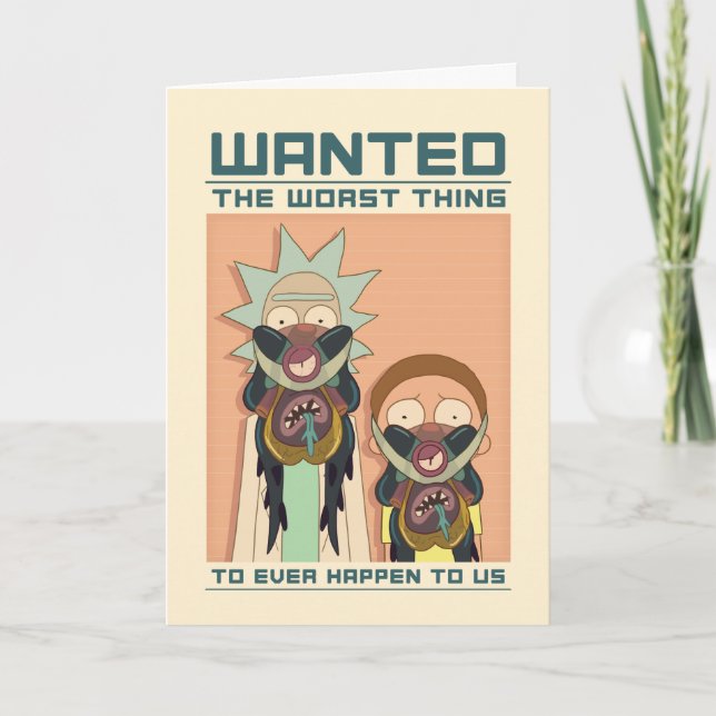 RICK AND MORTY™ | Glorzo Wanted Poster Card (Front)