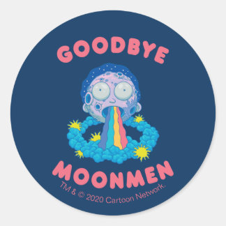 RICK AND MORTY™ | Goodbye Moonmen Classic Round Sticker