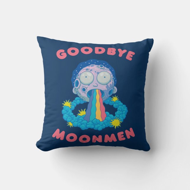 RICK AND MORTY™ | Goodbye Moonmen Throw Pillow (Front)