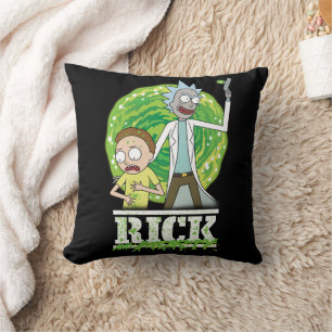 RICK AND MORTY™   Green Splash Throw Pillow