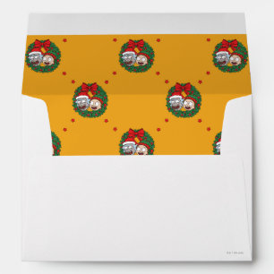 Rick and Morty Holiday Wreath Pattern Envelope