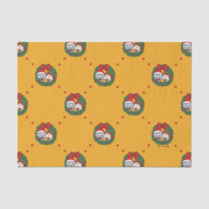 Rick and Morty   Holiday Wreath Pattern Tissue Paper