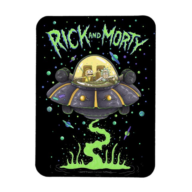 RICK AND MORTY™ | Illustrated Space Flight Graphic Magnet (Vertical)