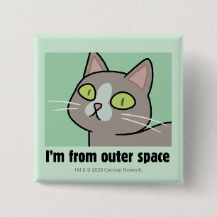 RICK AND MORTY™   I'm From Outer Space 2 Inch Square Button