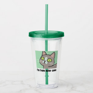 RICK AND MORTY™ I'm From Outer Space Acrylic Tumbler