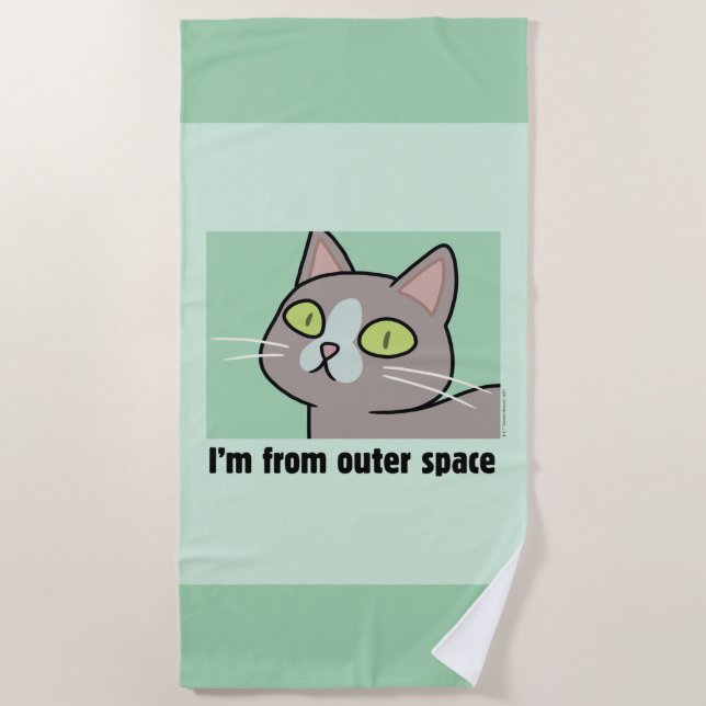 RICK AND MORTY™ | I'm From Outer Space Beach Towel (Front)