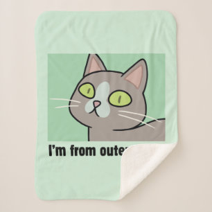 RICK AND MORTY™   I'm From Outer Space Sherpa Blanket