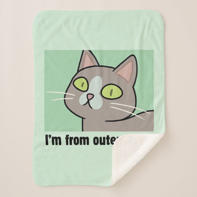 RICK AND MORTY™ | I'm From Outer Space Sherpa Blanket (Front)