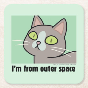 RICK AND MORTY™   I'm From Outer Space Square Paper Coaster