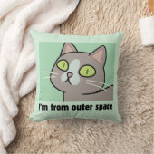 RICK AND MORTY™ | I'm From Outer Space Throw Pillow (Blanket)