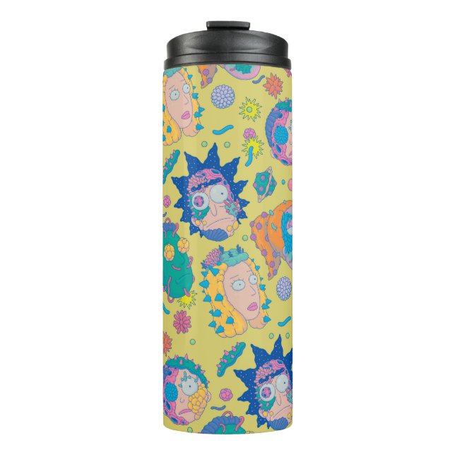 RICK AND MORTY™ | Infected Smith Family Pattern Thermal Tumbler (Front)