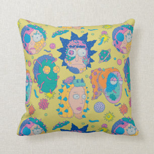 RICK AND MORTY™   Infected Smith Family Pattern Throw Pillow