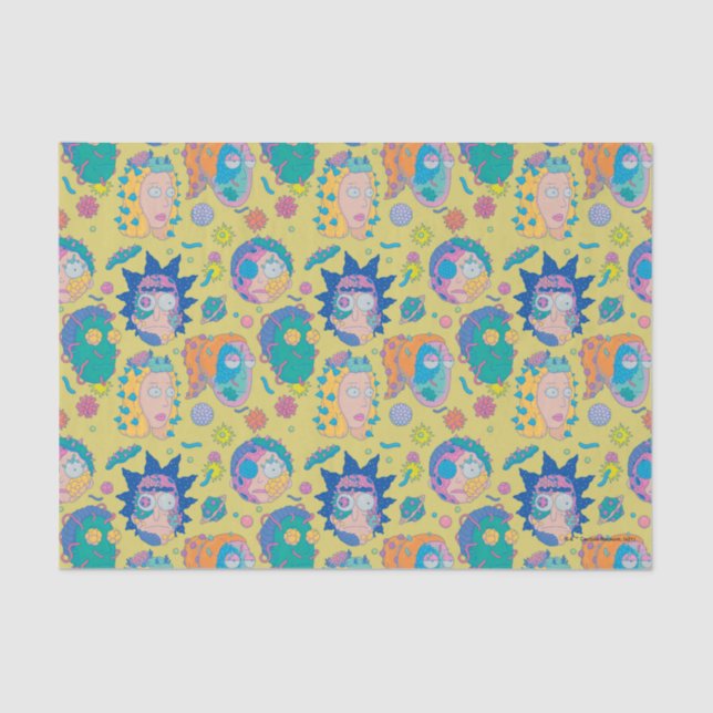 RICK AND MORTY™ | Infected Smith Family Pattern Tissue Paper (Front)
