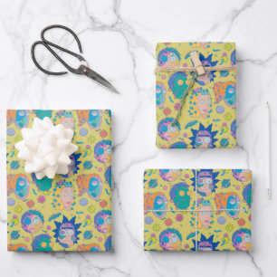 RICK AND MORTY™   Infected Smith Family Pattern Wrapping Paper Sheet