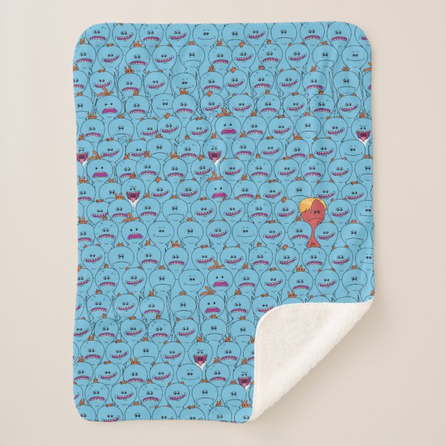 RICK AND MORTY™ | Kirkland Mr. Meeseeks Sherpa Blanket (Front)