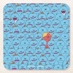 RICK AND MORTY™ Kirkland Mr. Meeseeks Square Paper Coaster