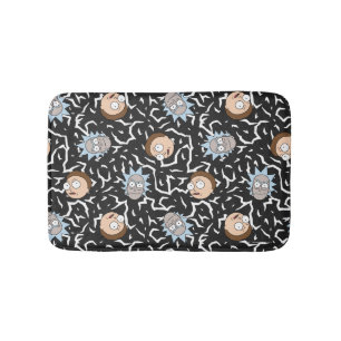Rick and Morty Lightning Pattern Bath Mat
