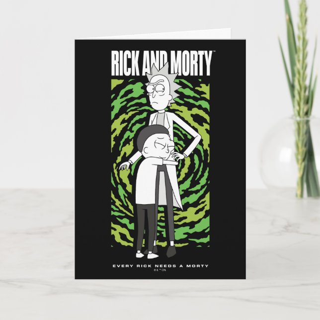 RICK AND MORTY™ | Morty Hugging Rick Card (Front)