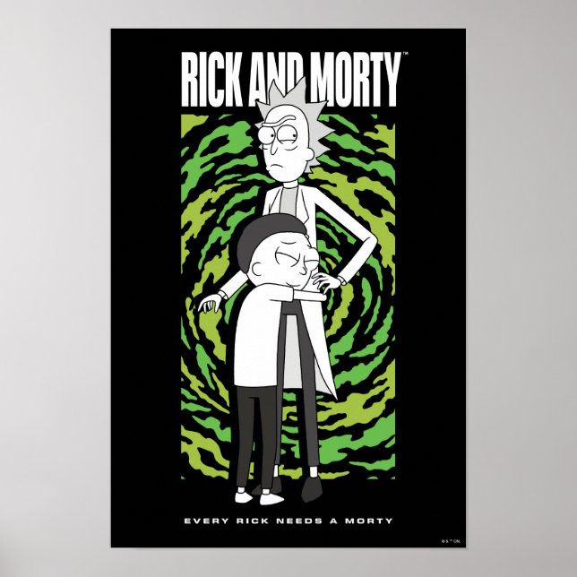 RICK AND MORTY™ | Morty Hugging Rick Poster (Front)