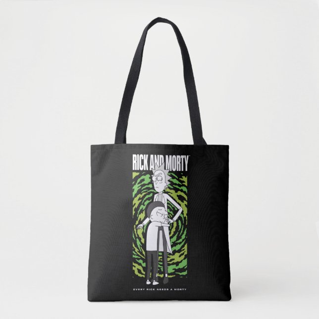 RICK AND MORTY™ | Morty Hugging Rick Tote Bag (Front)