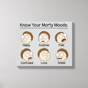 RICK AND MORTY™   Morty's Moods Canvas Print