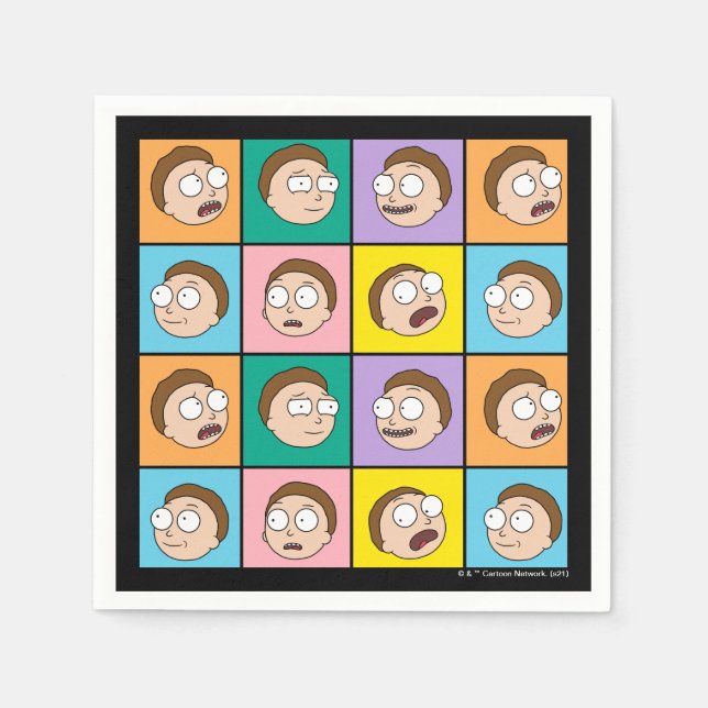 RICK AND MORTY™ | Morty's Moods Napkin (Front)