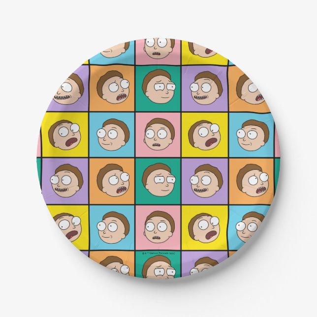 RICK AND MORTY™ | Morty's Moods Paper Plate (Front)