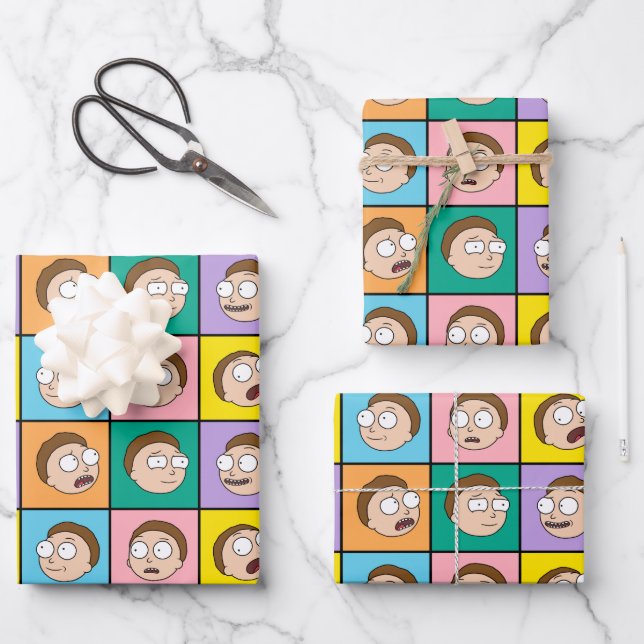 RICK AND MORTY™ | Morty's Moods Wrapping Paper Sheet (Front)
