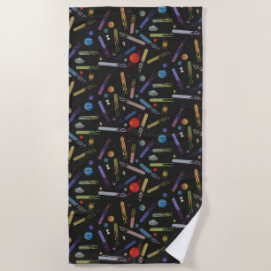 RICK AND MORTY™ Outer Space Comet Pattern Beach Towel