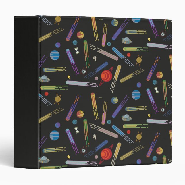 RICK AND MORTY™ | Outer Space Comet Pattern Binder (Front/Spine)