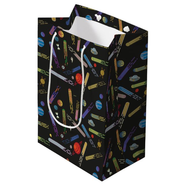 RICK AND MORTY™ | Outer Space Comet Pattern Medium Gift Bag (Front Angled)