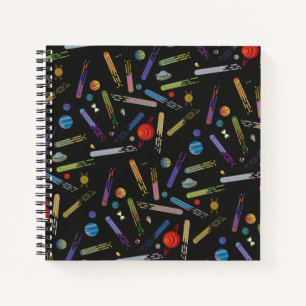 RICK AND MORTY™   Outer Space Comet Pattern Notebook