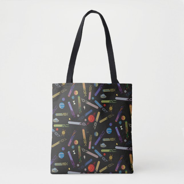 RICK AND MORTY™ | Outer Space Comet Pattern Tote Bag (Front)